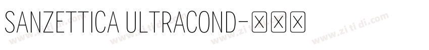 Sanzettica UltraCond字体转换
